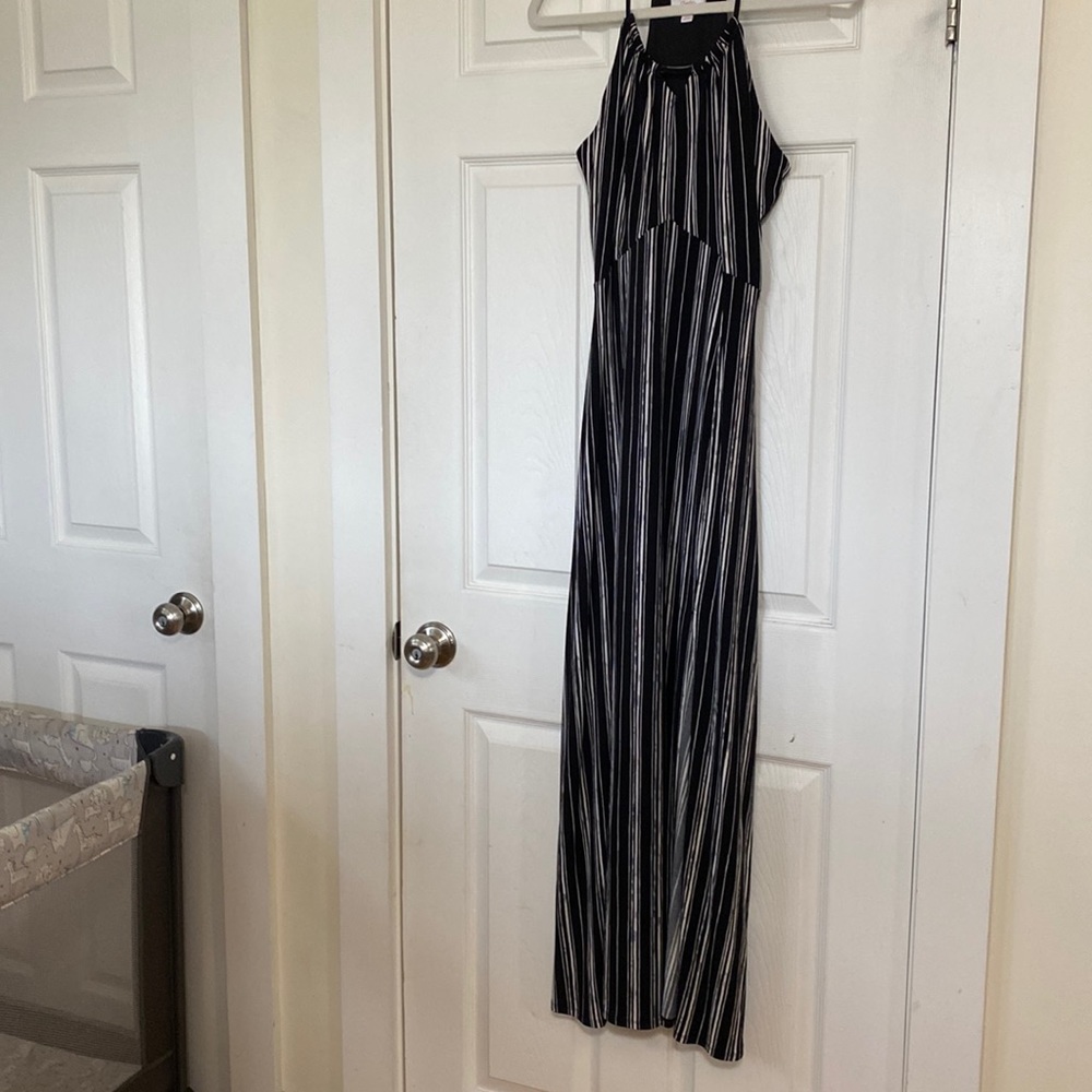 Candies Black and White Maxi Dress